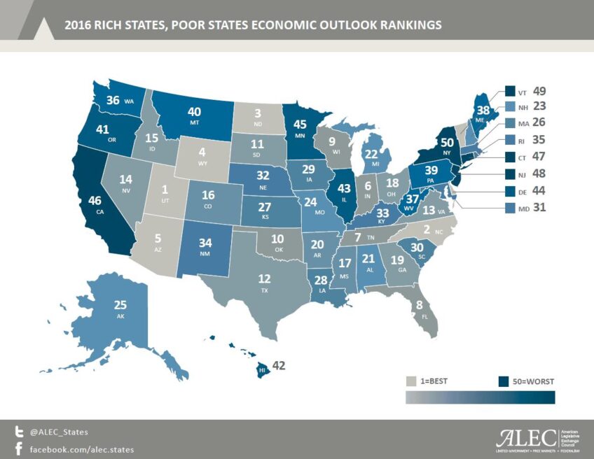Rich States Poor States 9th Edition Released American Legislative 
