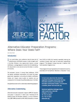 Alternative Educator Preparation Programs: Where Does Your State Fall? Cover