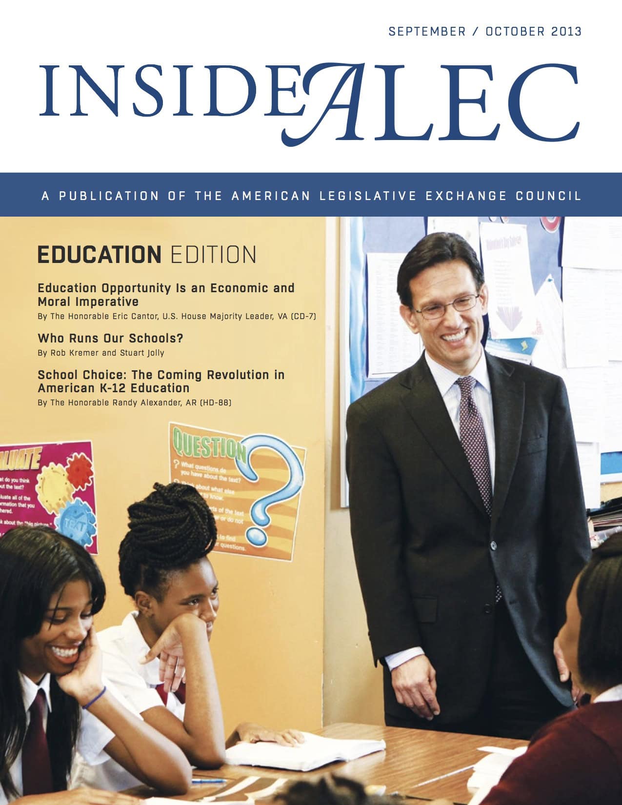 Inside ALEC September/October 2013 American Legislative Exchange
