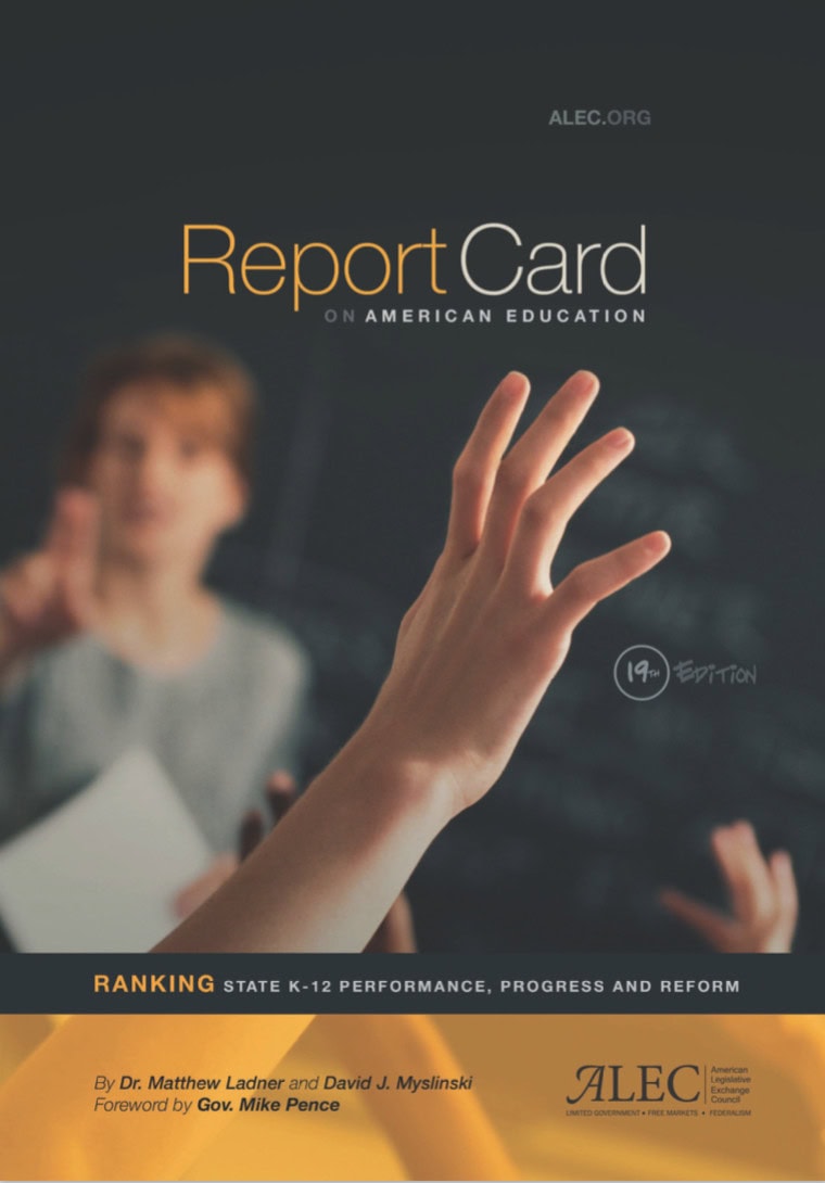 Report Card on American Education - State Education Rankings - American ...
