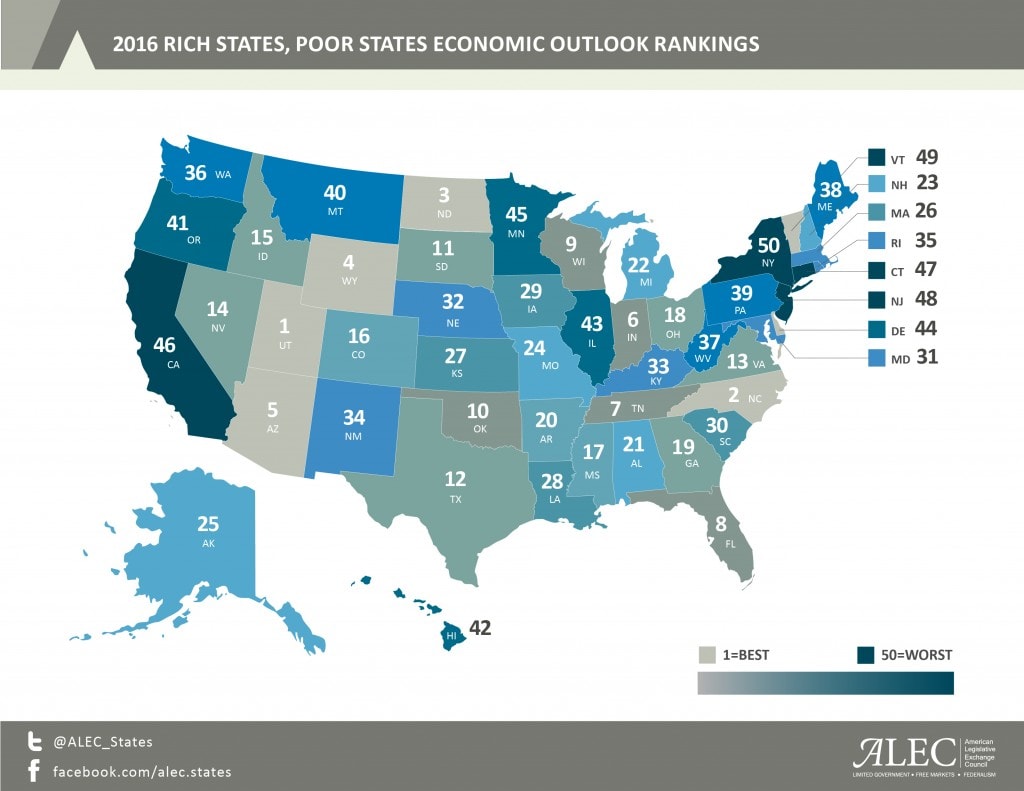 2016 State Economic Competitiveness Index Reveals National ProGrowth