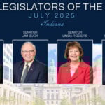 State Legislators of the Month, July 2025: Indiana Speaker Todd Huston, Sen. Jim Buck, Sen. Linda Rogers, and Rep. Heath VanNatter image