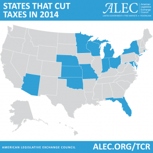 Tax cut state map 2014